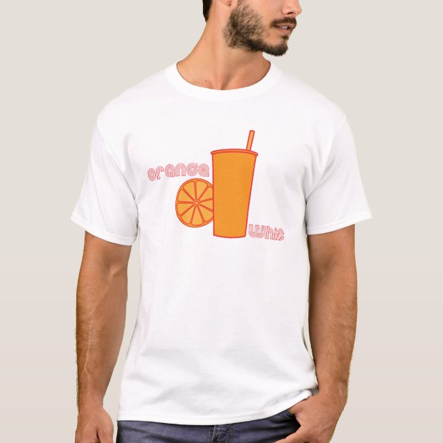 T-shirt Fouet orange (Devant)