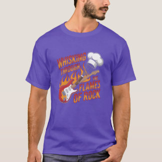 T-shirt Fouettant à travers les Flammes de la fille de Roc