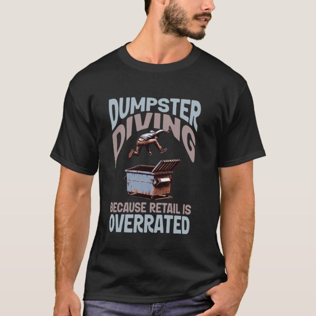 T-shirt Fouille dans les bennes à ordures (Devant)