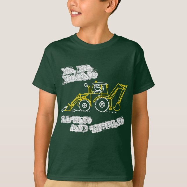 T-shirt Fouille, fouille, obscurité de creusement de (Devant)