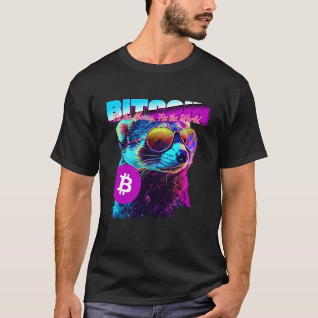 T-shirt Fouine Bitcoin (Déclaration et graphique drôles de (Devant)