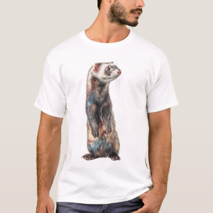 T-shirt Fouine debout furry artistique hommes