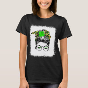 T-shirt Foulard à chignon désordonné de femmes décolorées 