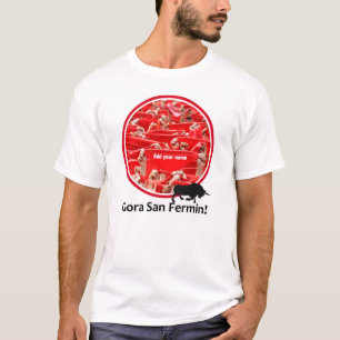 T-shirt Foulard personnalisé, San Fermin encierro, logo de