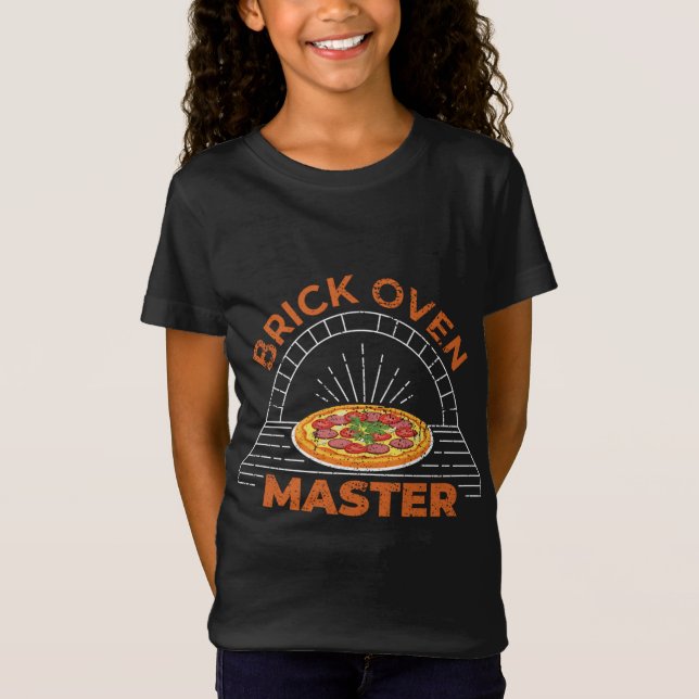 T-Shirt Four en brique Master Pizza Italienne Baker Chef A (Devant)