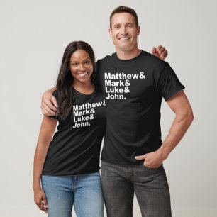 T-shirt Four Gospels - Matthew & Mark & Luke & John Bible
