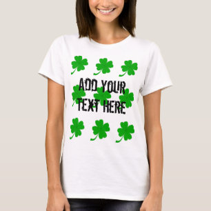 T-shirt Four Leaf Clovers Custom Femme
