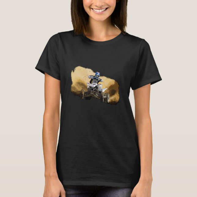 T-shirt Four Wheeler Quad Men ATV Riding Quad Biking 4 (Devant)