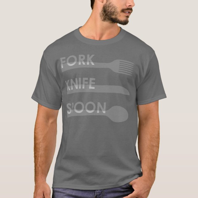 T-shirt Fourchette Couteau Cuillère (Devant)