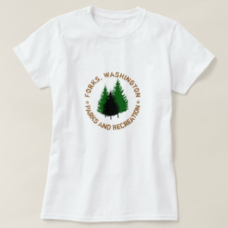 T-shirt Fourchettes, parcs de Washington et chemise de