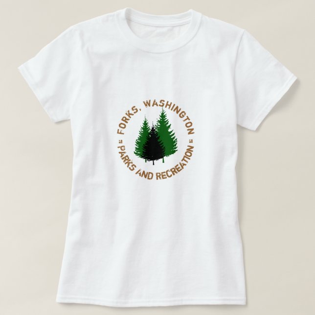 T-shirt Fourchettes, parcs de Washington et chemise de (Design devant)