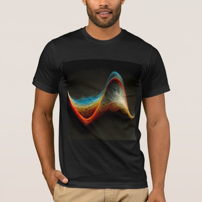 T-shirt Fourier Transformer Vague De Sin (Devant)