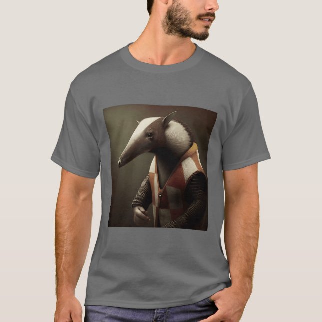 T-shirt Fourmilier dans un pull Art animalier (Devant)