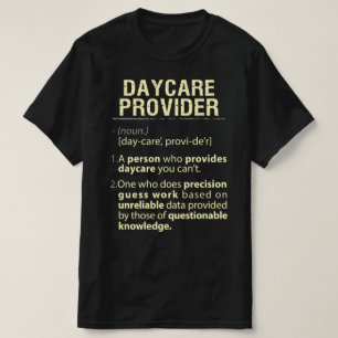T-shirt Fournisseur de garderie Définition américaine réel