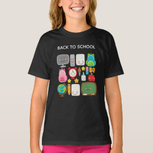 T-shirt Fournitures de classe Kawaii de rentrée scolaire m