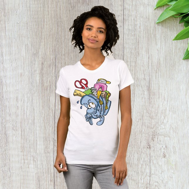 T-shirt fournitures scolaires pour femmes (Créateur téléchargé)
