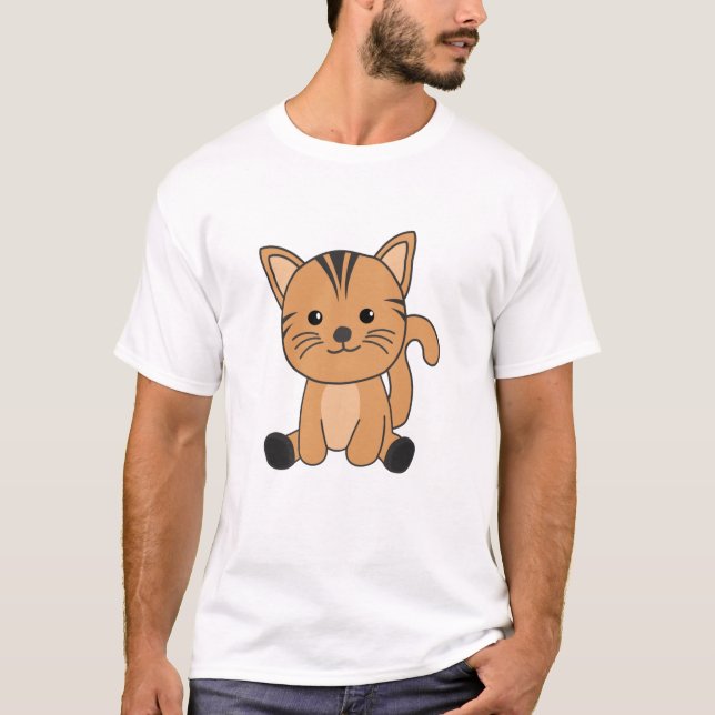T-shirt Fourrure De Chat Nez Kitten Mignons Animaux Pour E (Devant)