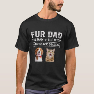 T-shirt Fourrure Papa L'Homme Le Mythe Hommes Cadeau Drôle
