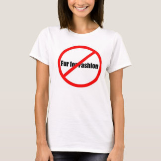 T-shirt fourrure pour la mode