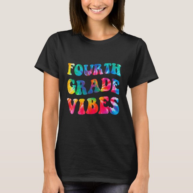 T-shirt Fourth Grade Vibes Back To School (Devant)