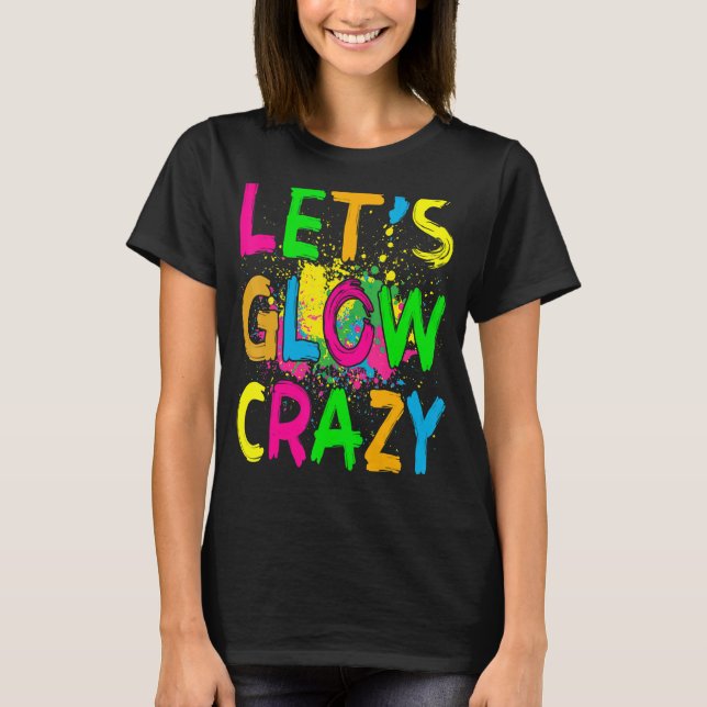 T-shirt Fous de fêtards rétro colorés (Devant)