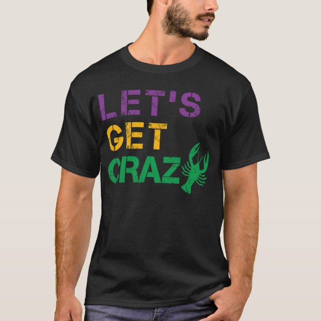 T-shirt Fous le poisson-ragoût Funny Mardi Gras (Devant)
