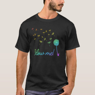 T-shirt Fous-moi ! Boule colorée Dandelion avec le vol