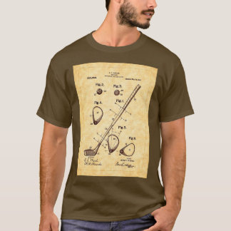 T-shirt Fowlers 1910 Golf Club Patent Art