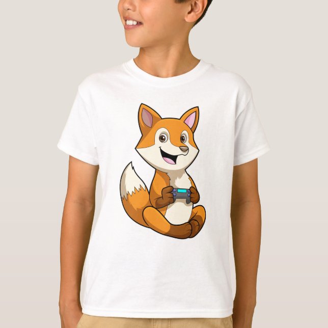 T-shirt Fox à jouer avec contrôleur (Devant)