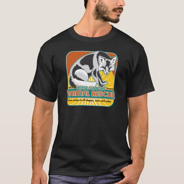 T-shirt Fox animal de délivrance (Devant)