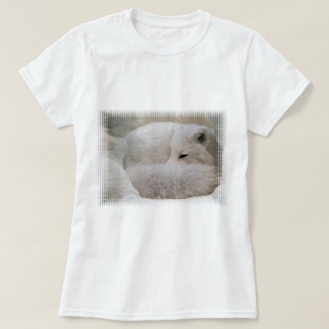 T-shirt Fox arctique de sommeil (Design devant)
