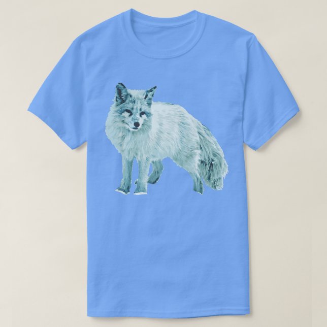T-SHIRT FOX ARCTIQUE FOX NEIGE FOX BLANC FOX POLAIRE (Design devant)