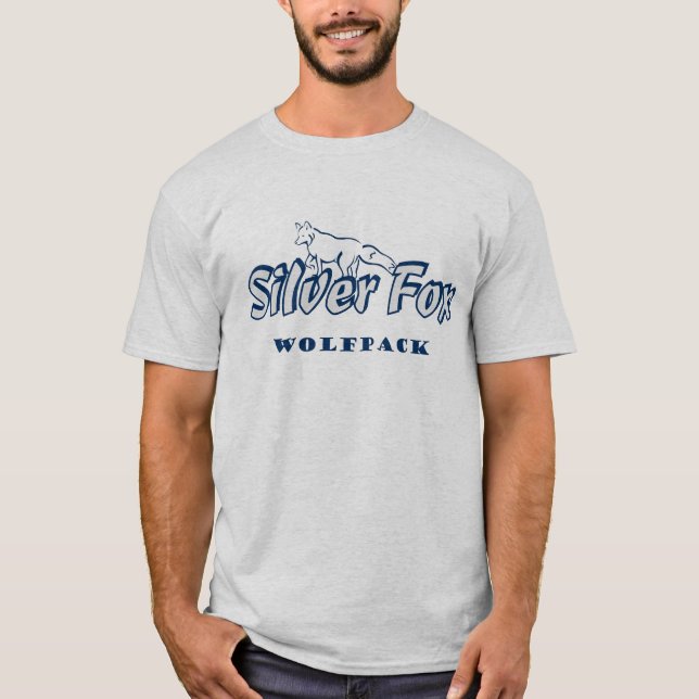 T-shirt Fox argenté Wolfpack (Devant)