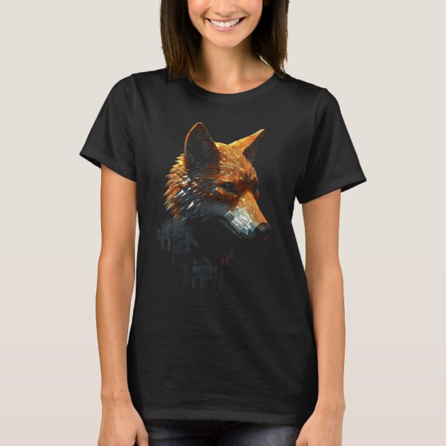 T-shirt Fox Artwork  Animal  Animal Fox 4 (Devant)