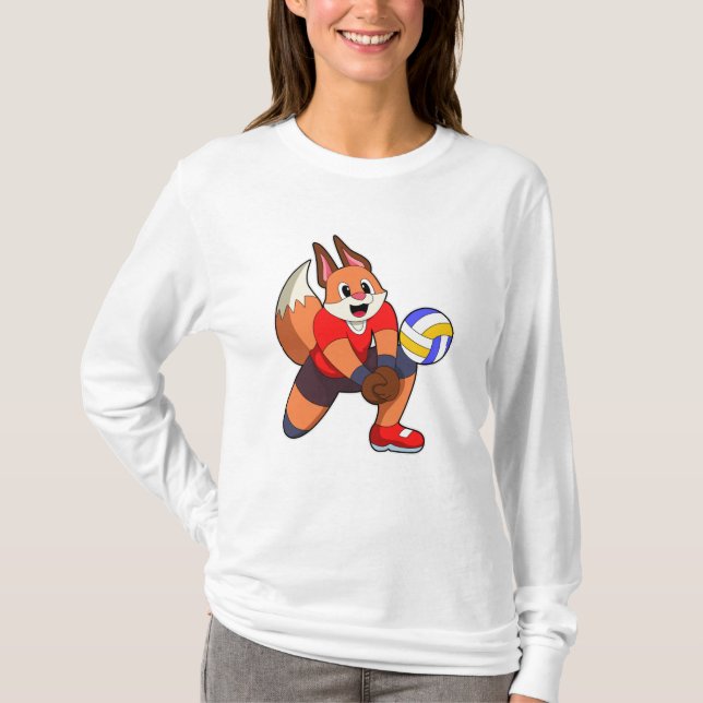 T-shirt Fox at Volleyball Sports (Devant)