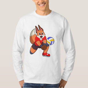 T-shirt Fox at Volleyball Sports