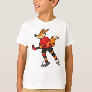T-shirt Fox au hockey sur glace avec bâton de hockey sur g