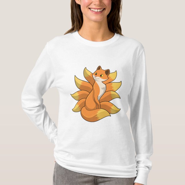 T-shirt Fox avec 9 queues Fox (Devant)