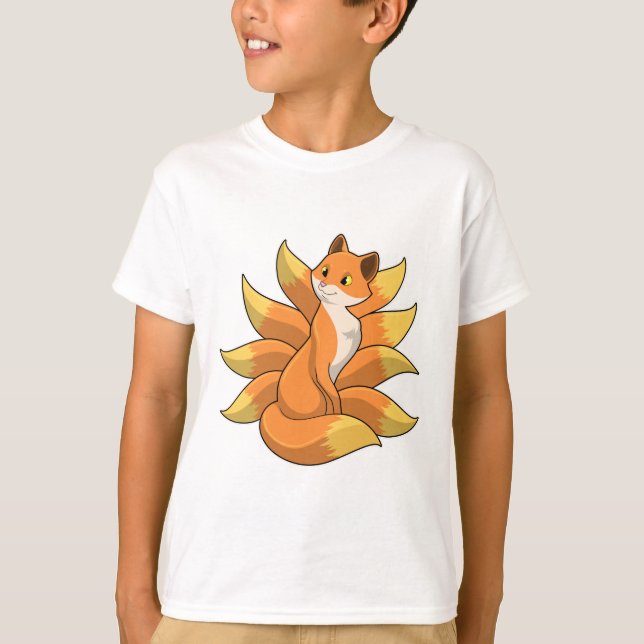 T-shirt Fox avec 9 queues Fox (Devant)