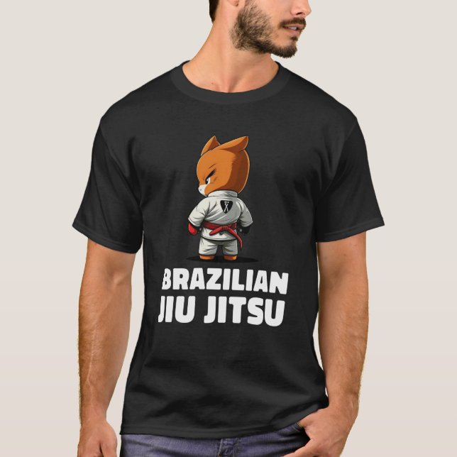 T-shirt Fox Brazilian Jiu Jitsu and Grappling (Devant)