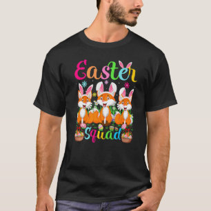 T-shirt Fox Bunny Ear Drôle Easter Squad Fox Joyeux Pâques