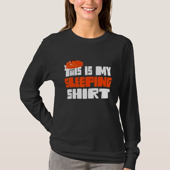 T-shirt Fox C'Est Mon Couchage (Devant)