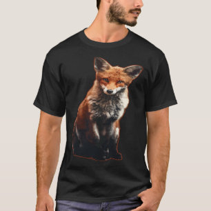 T-SHIRT FOX CHIEN ANIMAL HUSKY CARACTÈRE SUPPORT BEAUCOUP