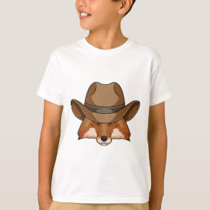 T-shirt Fox comme Cowboy avec Casquette