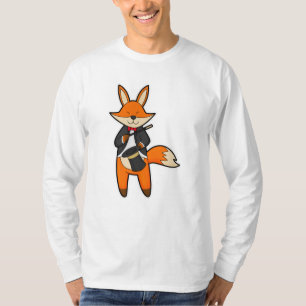 T-shirt Fox comme Magicien avec baguette magique et Casque