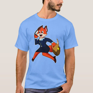 T-shirt Fox comme secrétaire avec robe