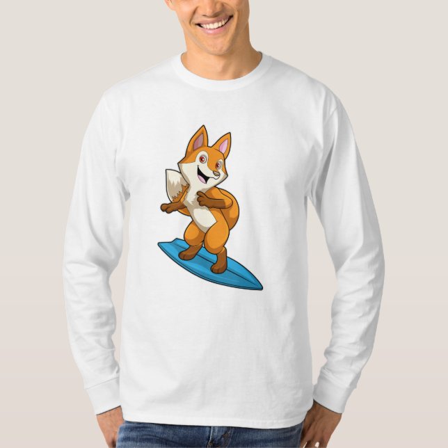 T-shirt Fox comme surfer avec Surfer (Devant)