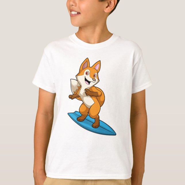 T-shirt Fox comme surfer avec Surfer (Devant)