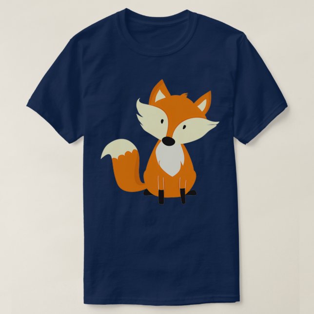T-shirt Fox Cute Design Animal Patte (Design devant)
