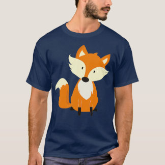 T-shirt Fox Cute Design Animal Patte